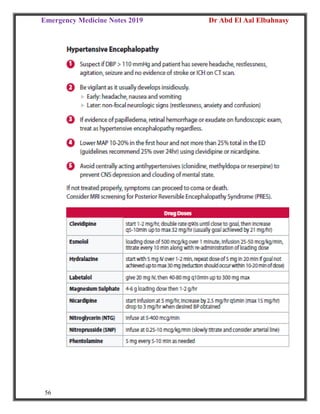Emergency Medicine Notes 2019 Dr Abd El Aal Elbahnasy
56
 