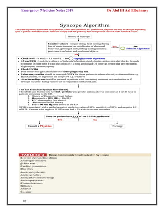 Emergency Medicine Notes 2019 Dr Abd El Aal Elbahnasy
82
 