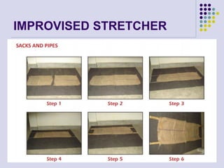 Stretcher Method Emergency method of rescue power point Presentation | PPTX