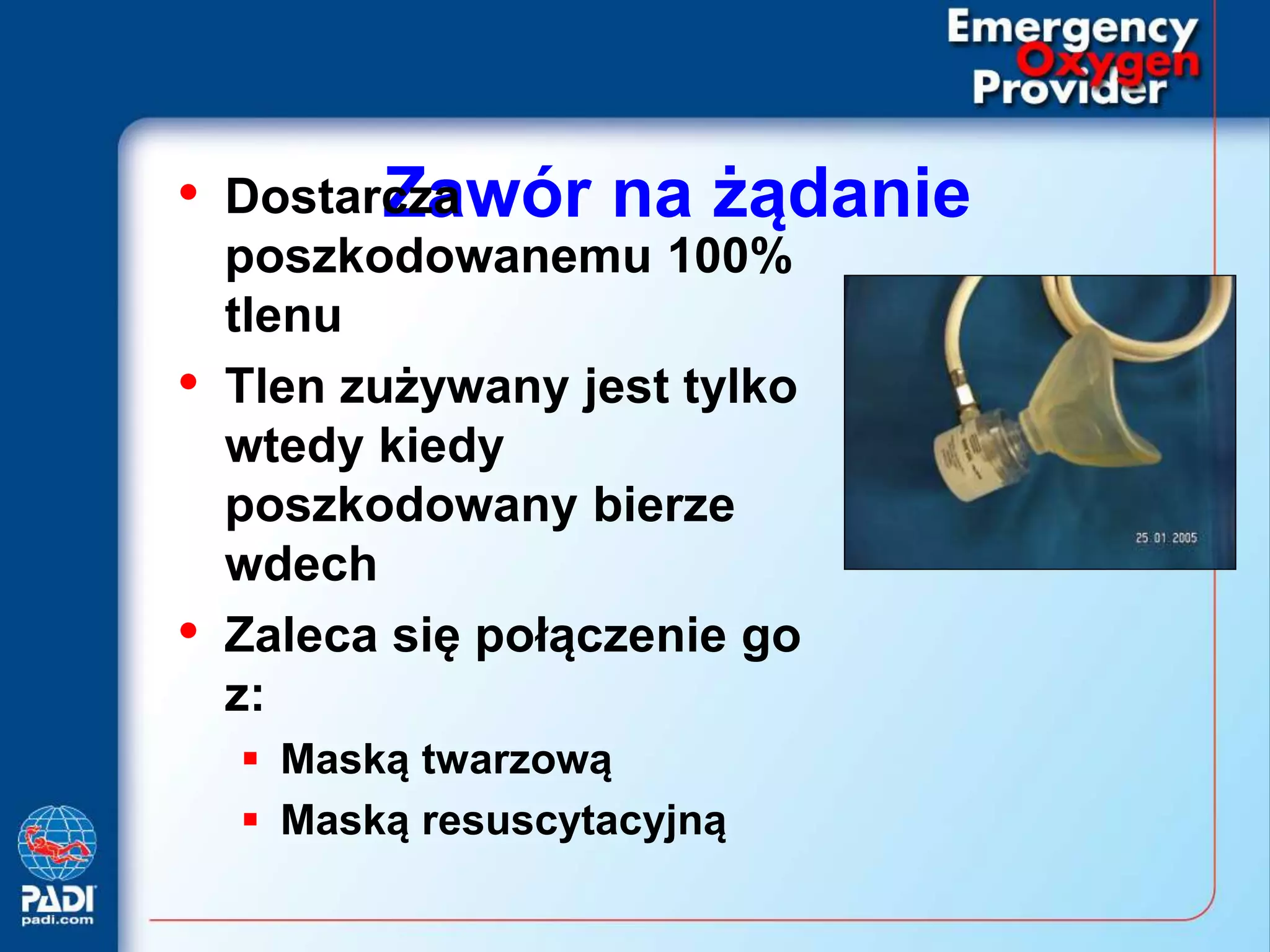 Emergency oxygen provider