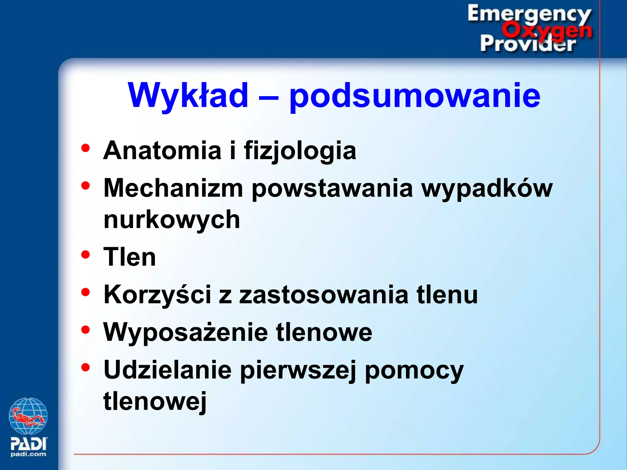 Emergency oxygen provider