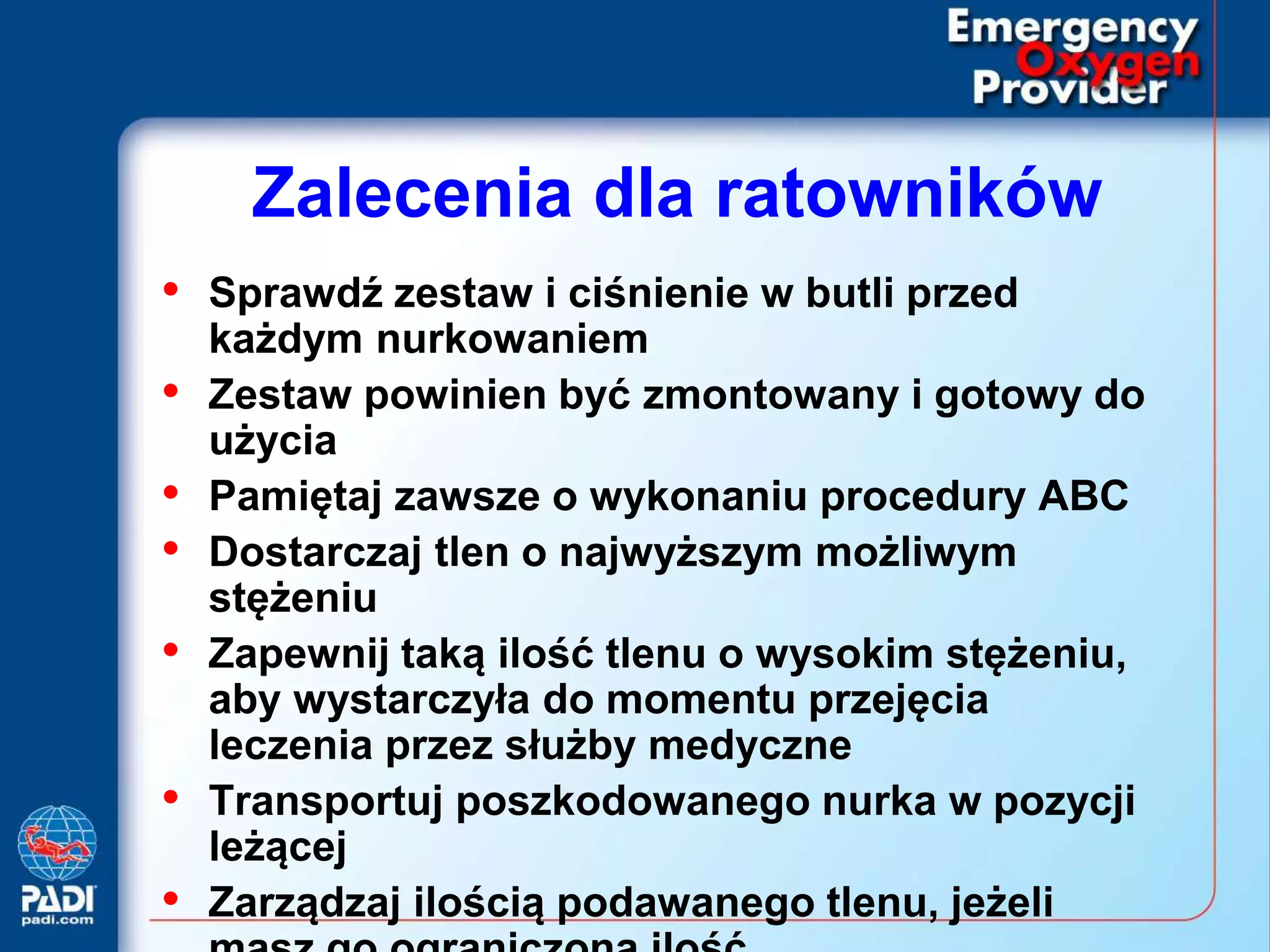 Emergency oxygen provider