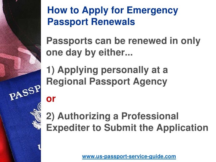 renew emergency passport