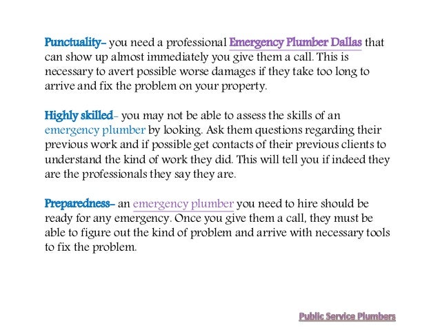 Why Hiring Emergency Plumbers Is Important In Dallas? Why Hiring Emergency Plumbers Is Important In Dallas?