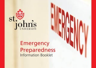 Emergency
Preparedness
Information Booklet
 