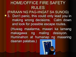 Emergency procedure during fire revised | PPT