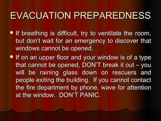 Emergency procedure during fire revised | PPT