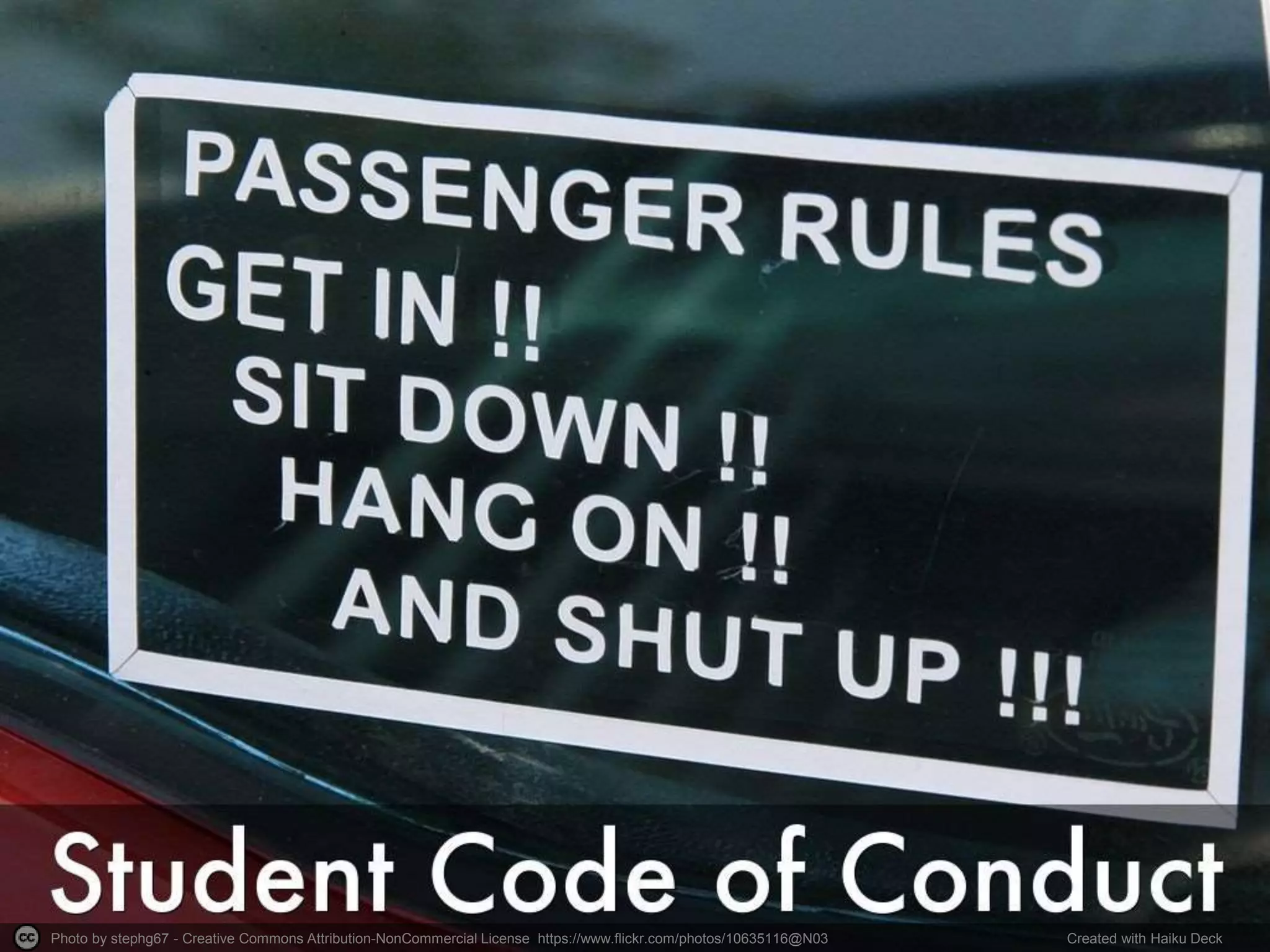 Photo by stephg67 - Creative Commons Attribution-NonCommercial License https://www.flickr.com/photos/10635116@N03 Created with Haiku Deck
 