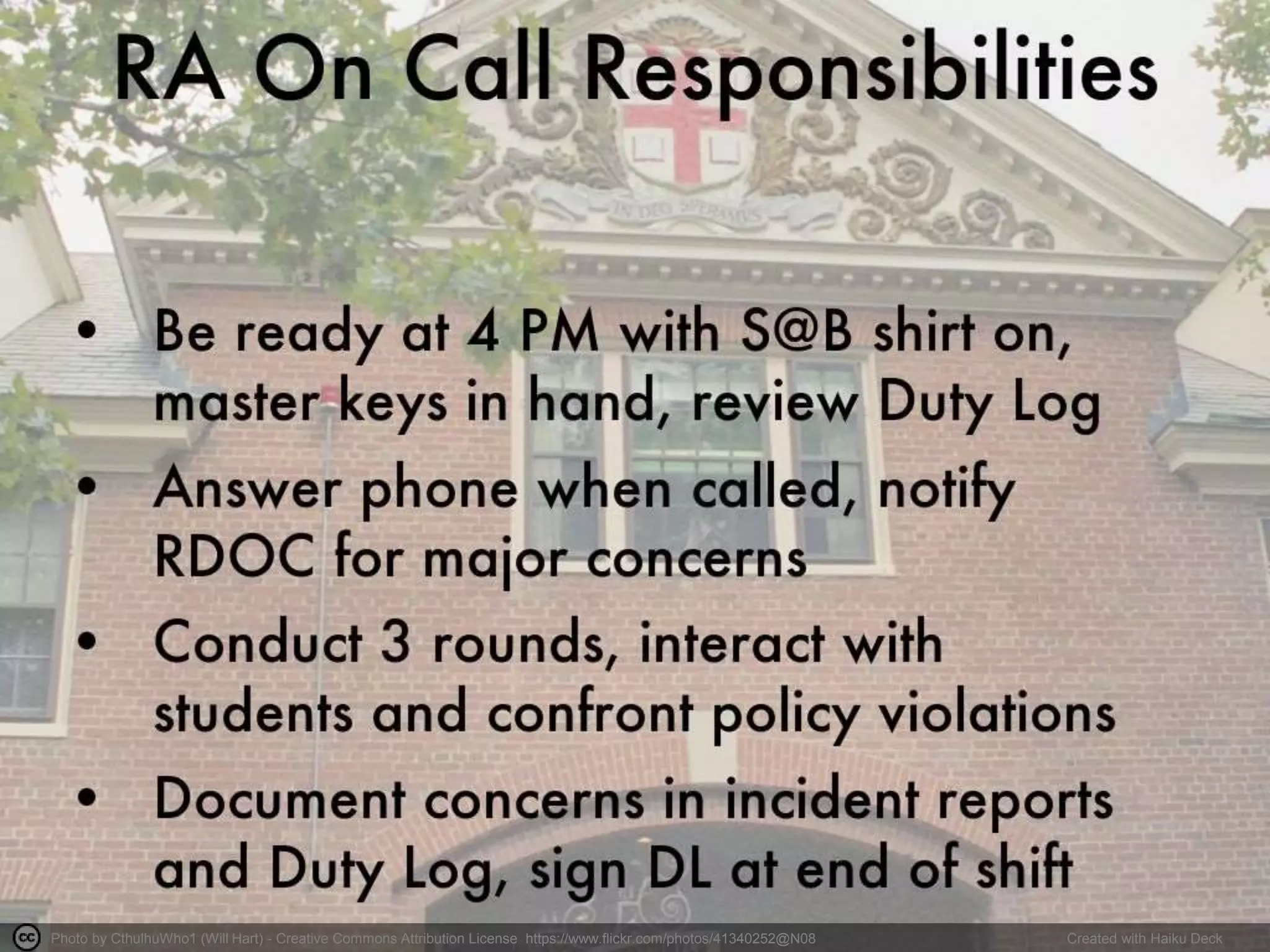 Photo by CthulhuWho1 (Will Hart) - Creative Commons Attribution License https://www.flickr.com/photos/41340252@N08 Created with Haiku Deck
 