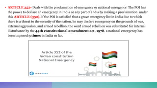 EMERGENCY PROVISION (PART -18) [Brief Notes] | PDF