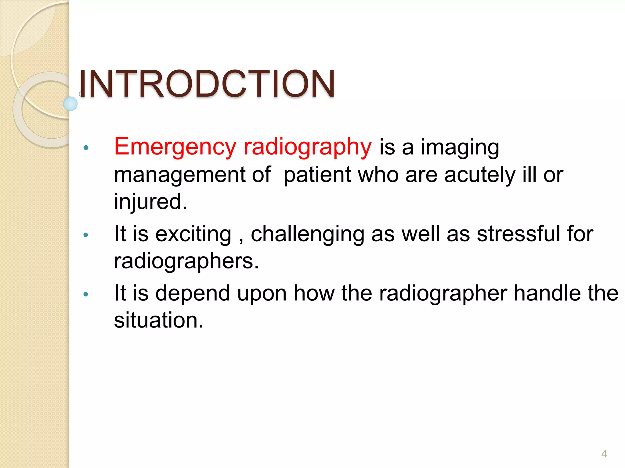 Emergency radiography | PPTX