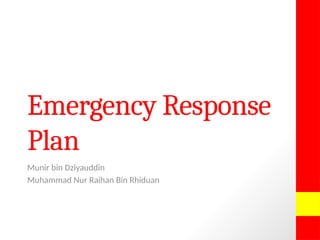Emergency Response Plan Presentation Pptx