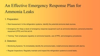 Emergency Response Plan for Ammonia Leaks in Grocery Stores | PPTX