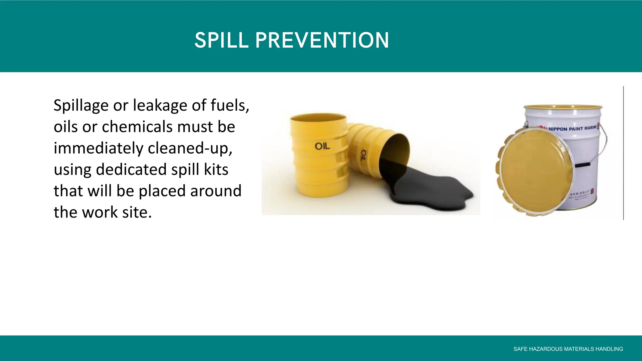 Emergency Response Procedure for Chemical spill management and outline ...