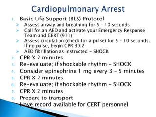 Emergency response training | PPTX
