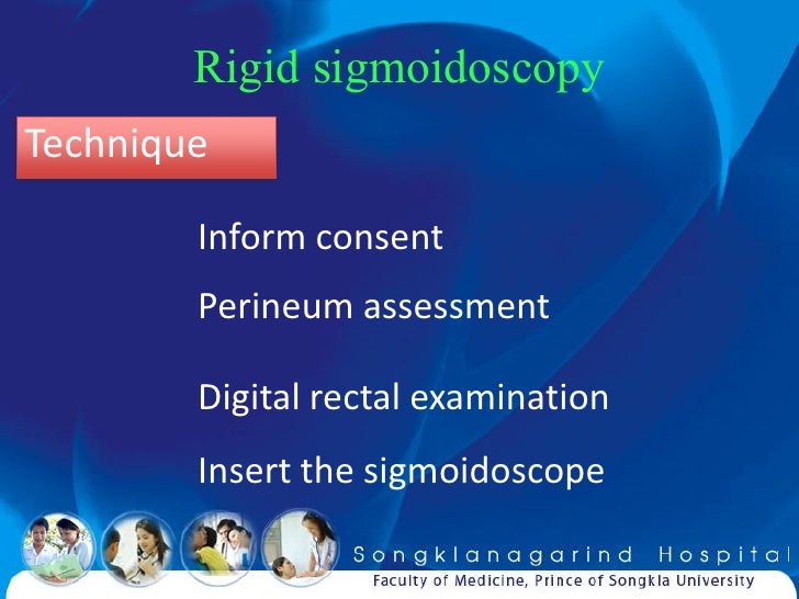Rigid Sigmoidoscopy Examination