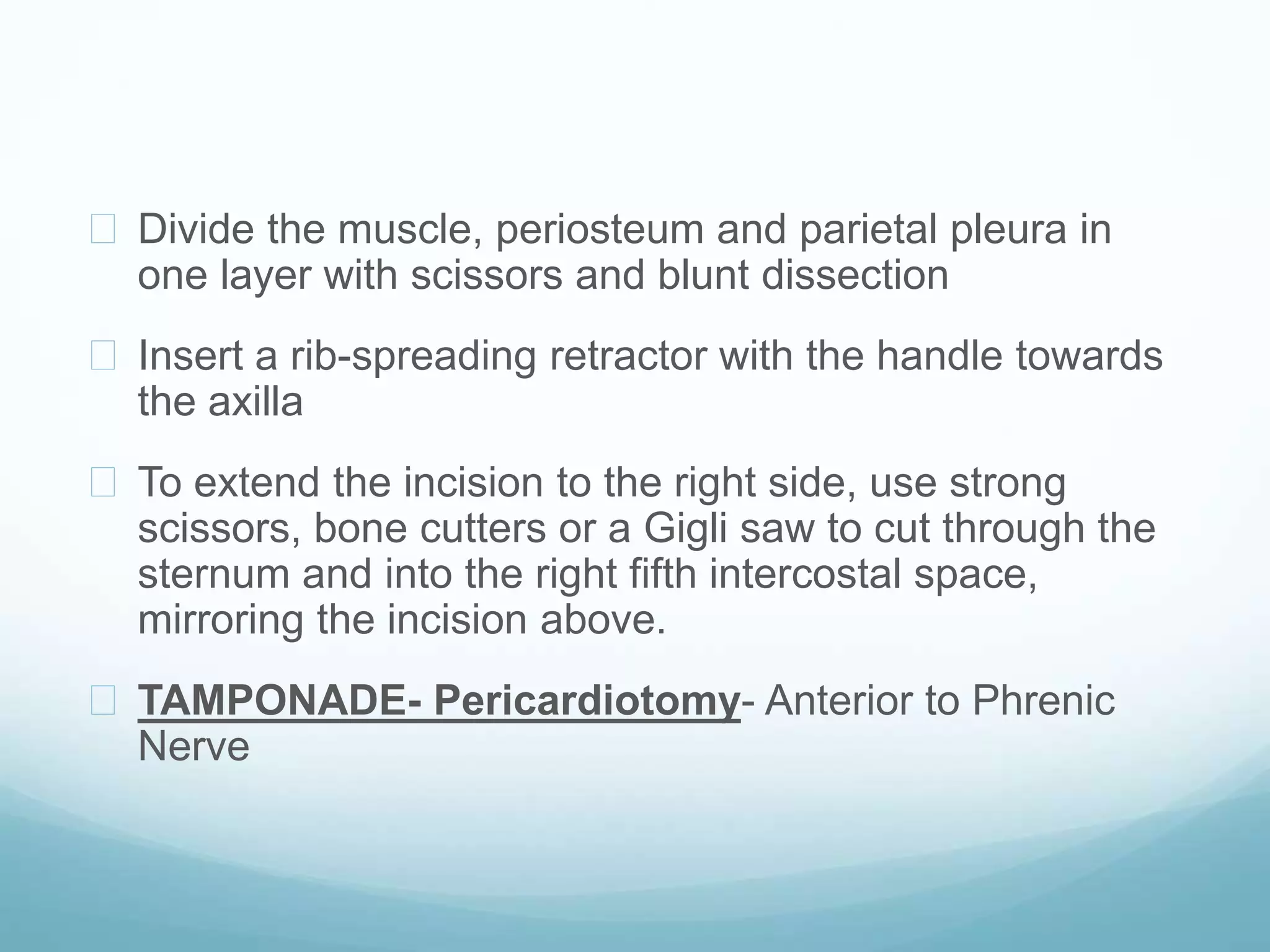 Emergency Thoracotomy | PPTX