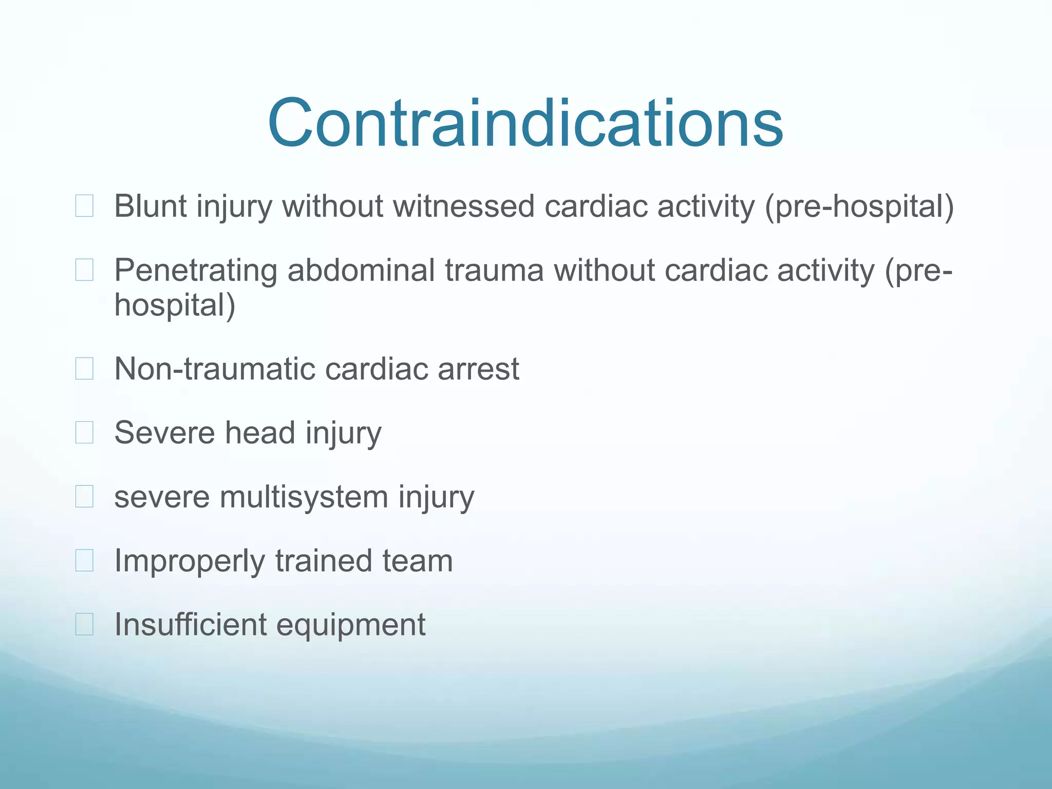 Emergency Thoracotomy | PPTX