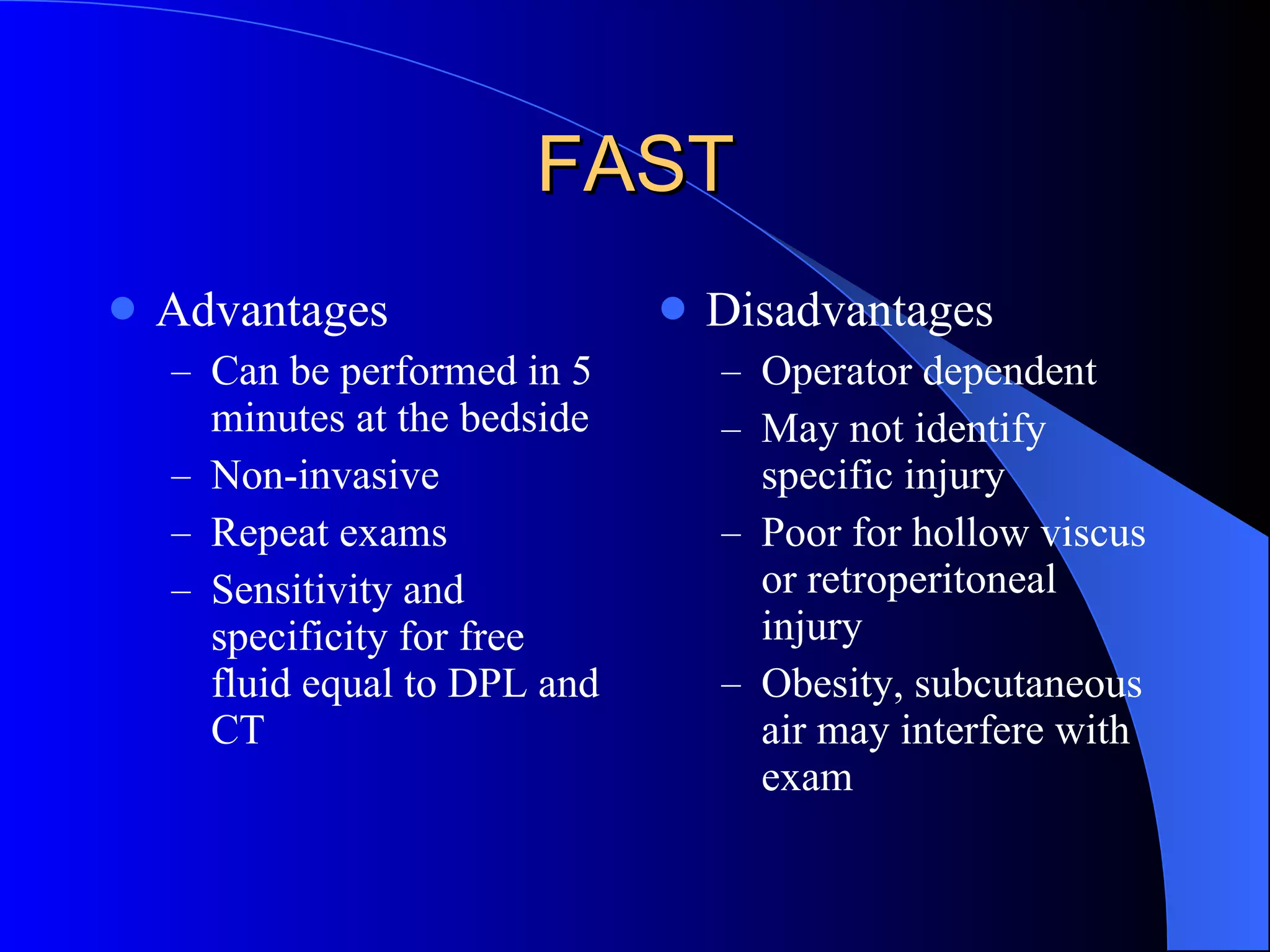 Emergency Ultrasound In Trauma | PPT