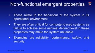 Emergent properties | PPTX