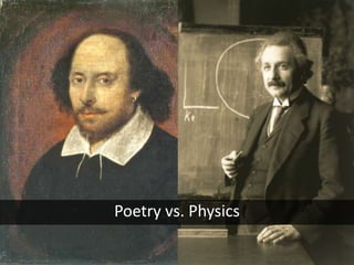 Poetry vs. Physics
 