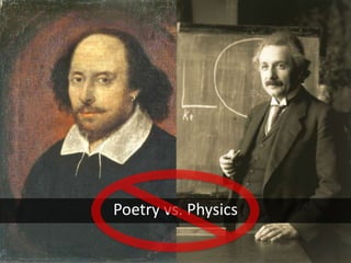 Poetry vs. Physics
 