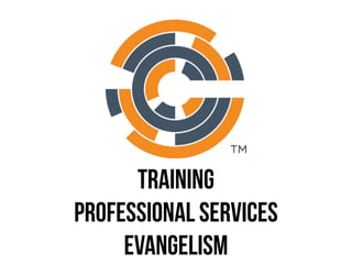TRAINING 
PROFESSIONAL SERVICES 
EVANGELISM 
 