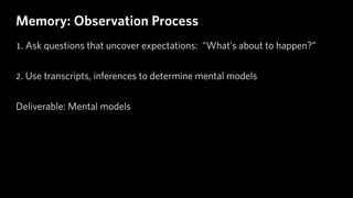 #sixminds #sxsw #bebrilliant
Activate and harness their mental models.
Kelly
Luxury
RoyalTreatment
Willingtopaymore
WhatyouwantwheneverFlyawayatwhim
DefineLuxury
LimoatAirport
MassageShoeShine
BestRestaurants
Everyoneatatouchofabutton
ExoticFoods
Pam
pered
First Class
Cabin
Elite Status
Love it. Easy to get spo
Love it
Feel special
Well treated
Aspire to do/get
Travel around
Surfing
Seaboard C
Cards & Money
Vacation
Spend On
Tennis
Cross Fit
Home Impro
Clothing
Eating Out90%
Card Use
DiscoverUnited Club Card
Amazon VISA
CostCo AMEX
5%
Cash
WorldView
M
ostIm
portant
Health
&
Fam
ily
W
ork-Life
Balance
Relaxing
on
Vacation
PeaceofMind
Successful
LuckytoHaveJob
HavePieceofMind
Fortunate+HardW
BePromoted
AffordHome
ImproveHealth
MadeIt
inancialGoals
omes,Rentals
yingAboutBills
ork-LifeBalance
Charities
ChildCancer
MealsonWheels
SFSymphony
Parkinson's
5-Year G
oals
Vacation
House
InternationalTravel
Retirem
ent Savings
New
Car
New
Home
Life Style
Travel
Palm
SpringsLas VegasWine Country
Cars
Infinity G25
Audi A4
MB C-Class
MB SLK
Non-Travel
Crossfit
Volunteer
Triathlon
Symphony
Opera
Dinner with Friends
Movies
Brands
Virgin
Am
erica
Ritz
M
arriott
M
andarin
Shangri-La
Mercedes
NeimanMarcusFerigammo
Services
Housekeeper
Gardiner
Contractor
Lazy,SleepIn
Memory
 