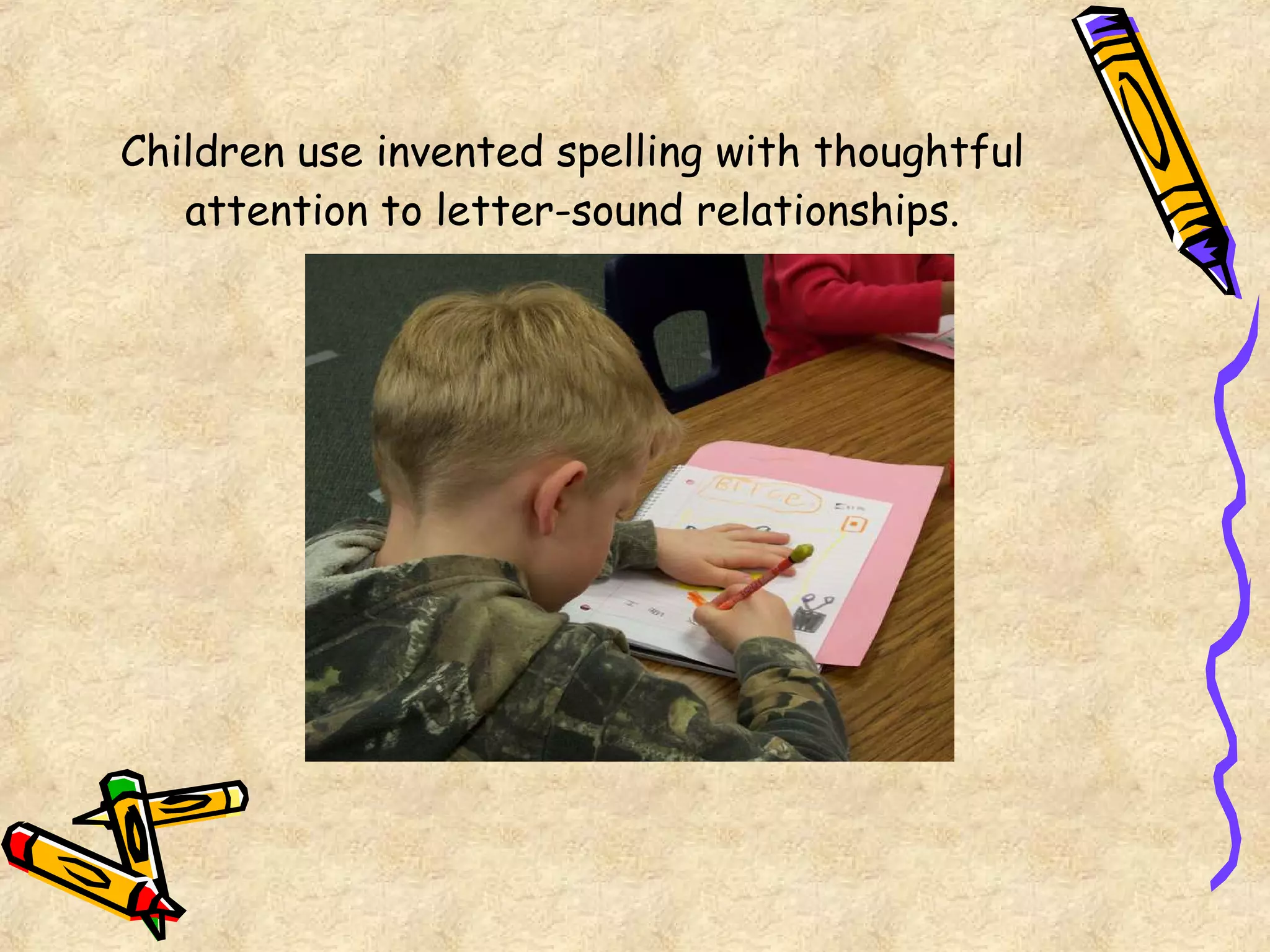 Emergent Writing In The Kindergarten Classroom[1] | PPT