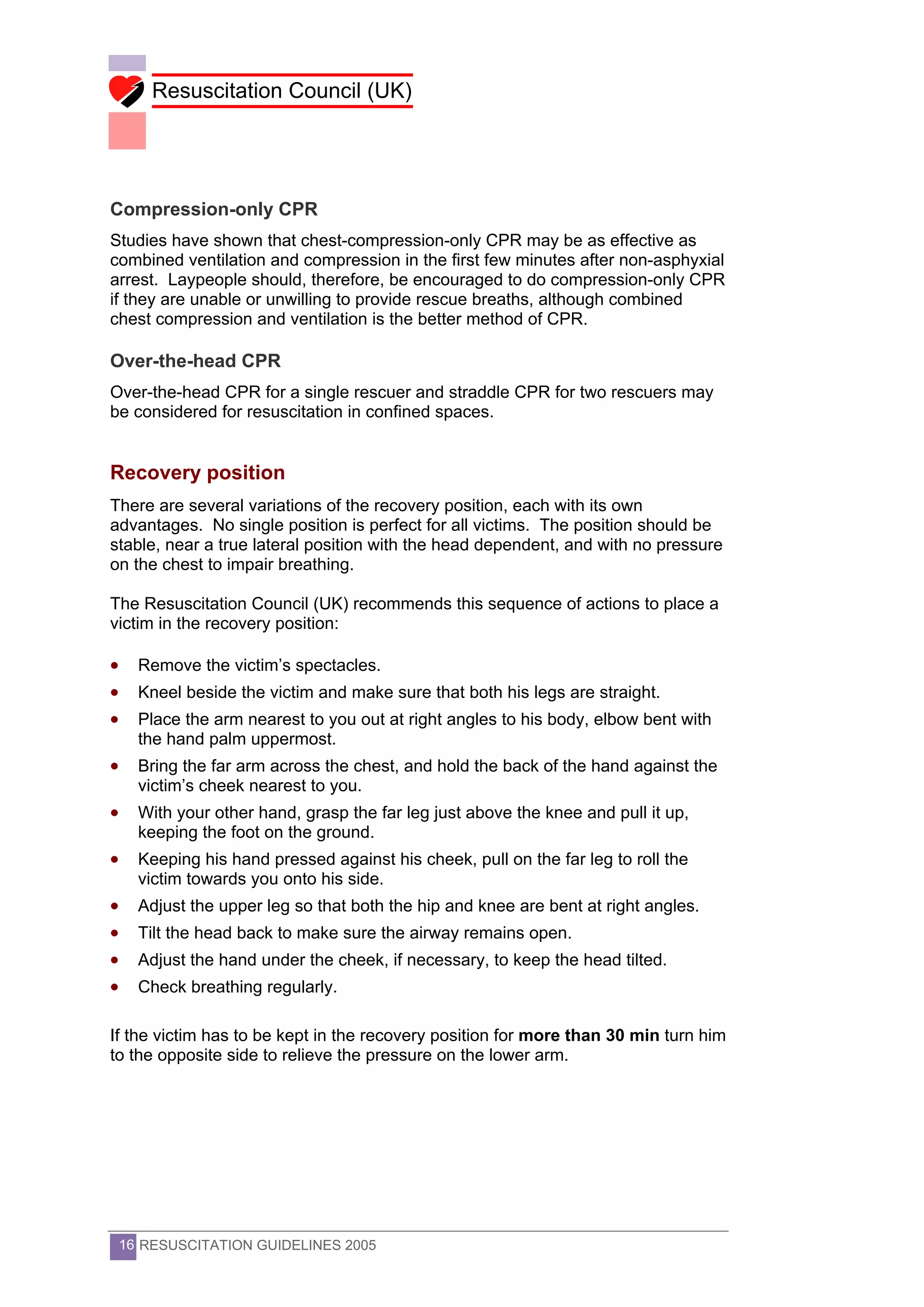 Emergeny guidelines (cpr) | PDF | First Aid | Injuries