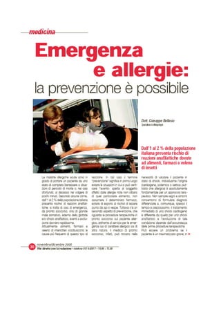 Emergenza E Allergie