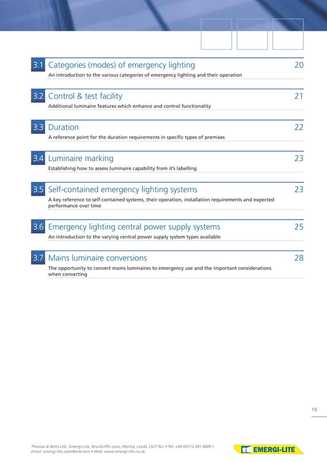 Emergi lite emergency lighting design guide