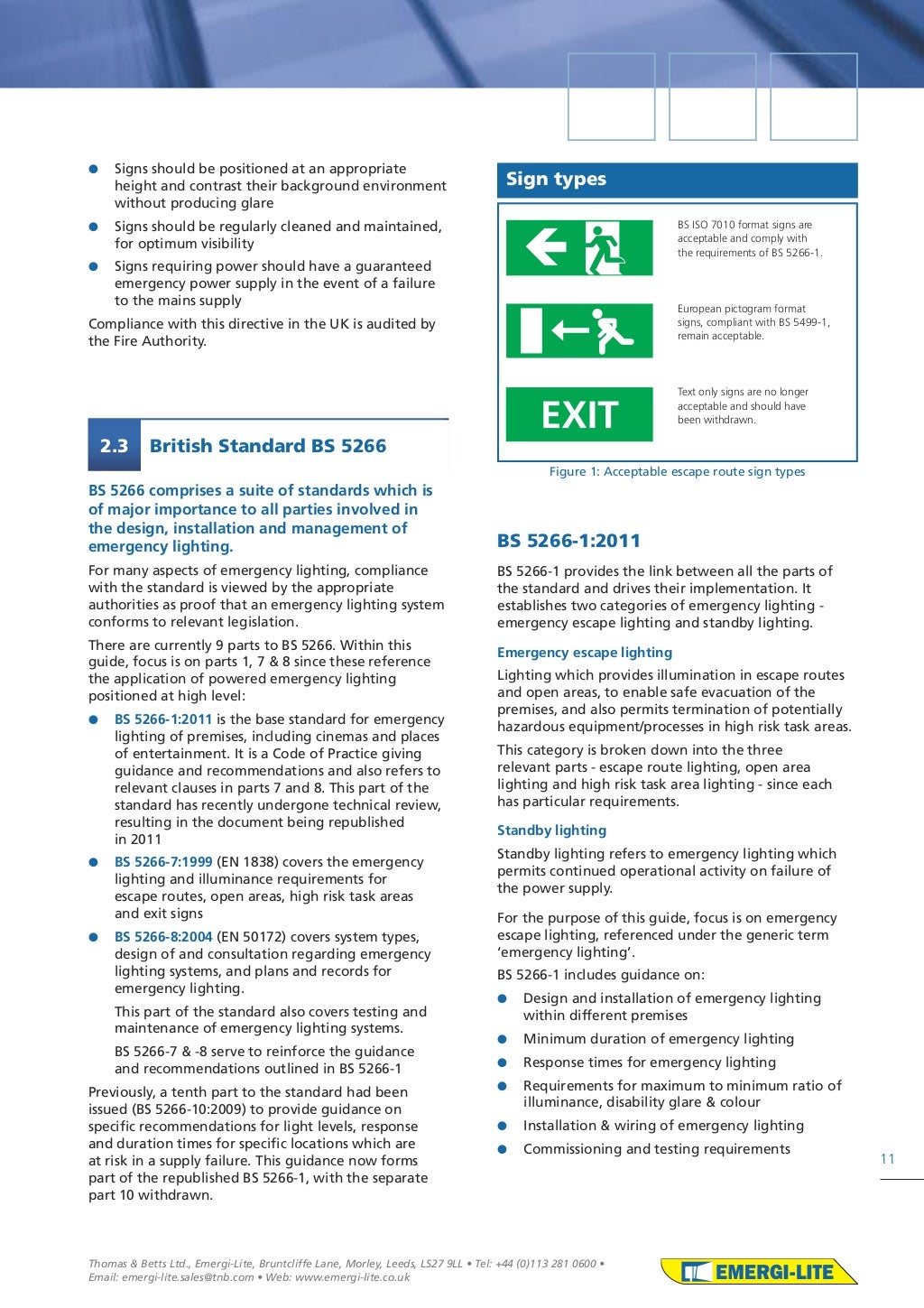 Emergi lite emergency lighting design guide