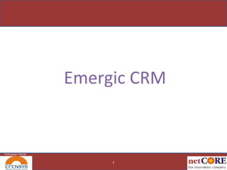 Emergic CRM 1 Technology Partner 