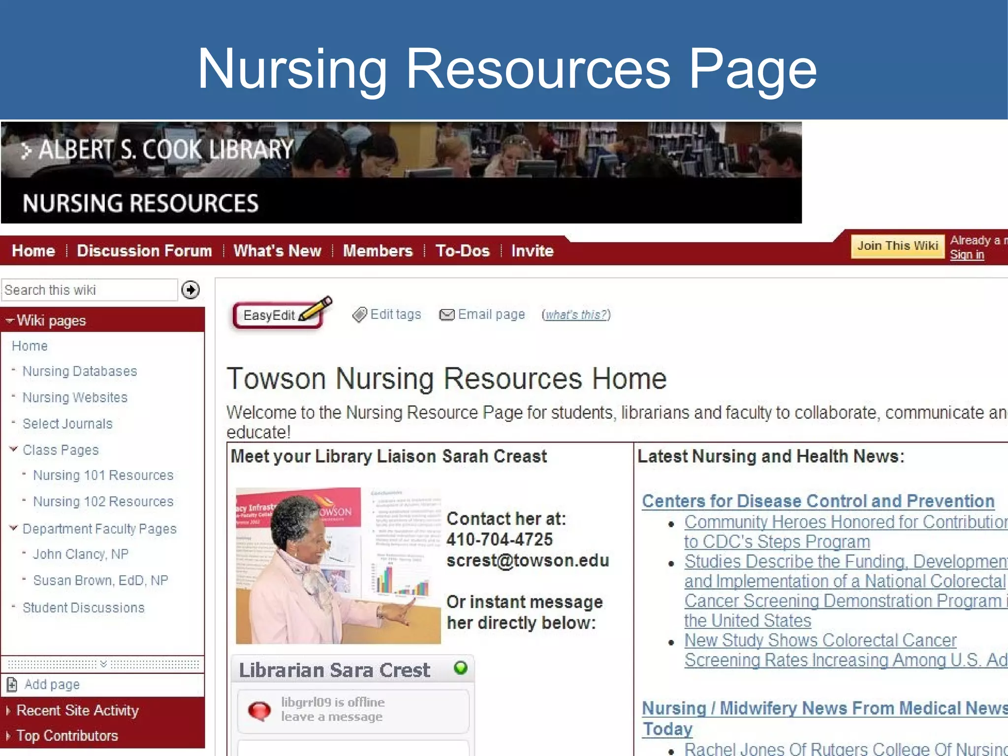 Nursing Resources Page 