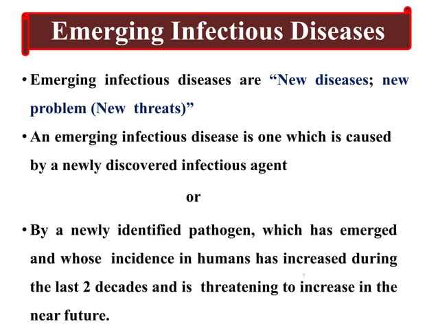 Emerging and re emerging diseases | PPTX | Cold and Flu | Diseases and ...