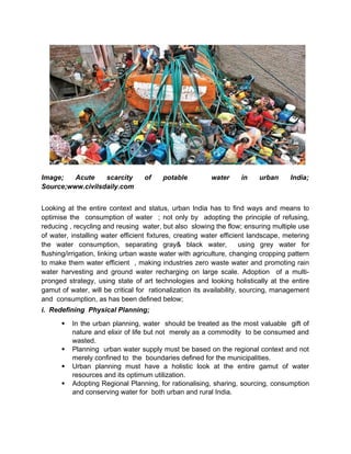 Emerging challenges in urban India- Water.docx