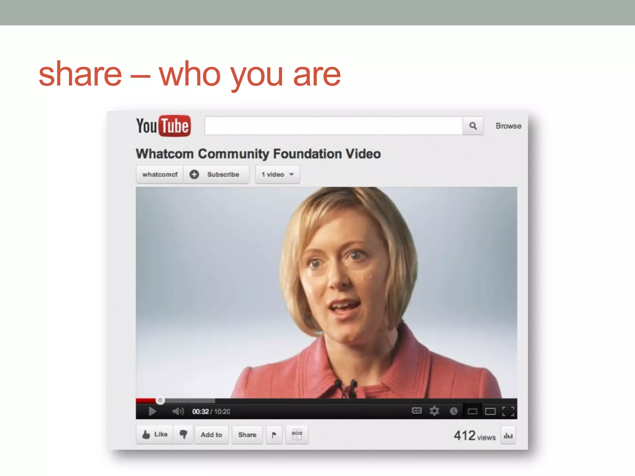share – who you are