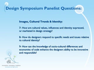 Images, Cultural Trends & Identity:Images, Cultural Trends & Identity:
7- How are cultural values, influences and identity...