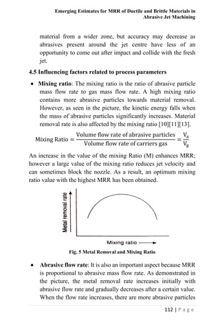 Mrr Form.pdf Emerging Estimates for MRR of Ductile and Brittle Materials in Abrasive ...