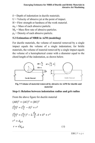 Mrr Form.pdf Emerging Estimates for MRR of Ductile and Brittle Materials in Abrasive ...