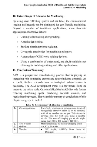Mrr Form.pdf Emerging Estimates for MRR of Ductile and Brittle Materials in Abrasive ...