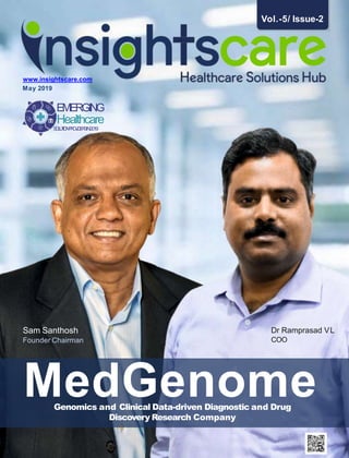 Vol.-5/ Issue-2
MedGenomeGenomics and Clinical Data-driven Diagnostic and Drug
Discovery Research Company
Sam Santhosh
Fou...