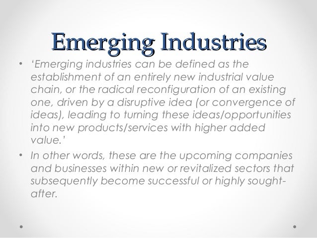 emerging industries and required skills essay in 700 words