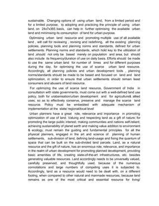 Emerging Issues and Urban challenges- Land.docx