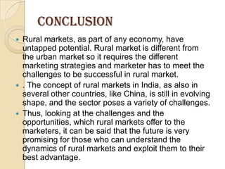 Emerging issues in rural marketing | PPTX