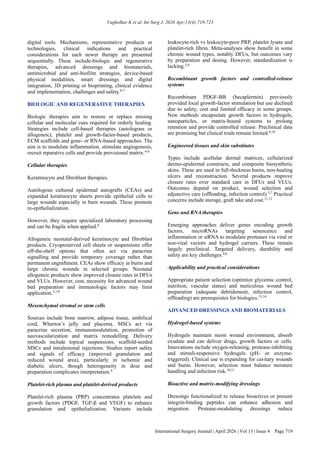 Pdgf Skin Emerging methods in wound care: an update | PDF