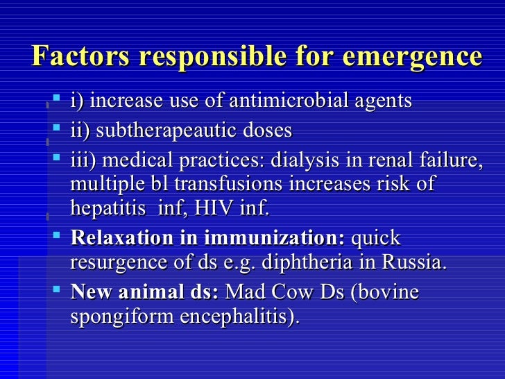 Emerging pathogens
