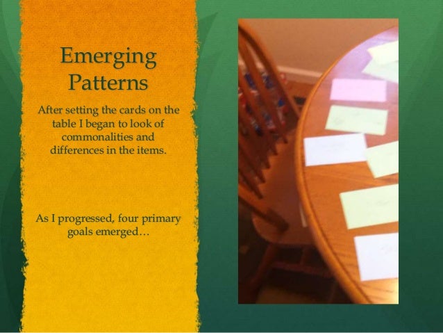 Emerging patterns