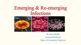 Emerging & Re-emerging
Infections
Dr Swati Shikha
Assistant Professor
Dept. of Community Medicine
 